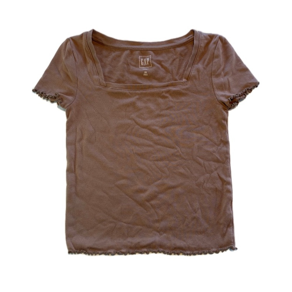 Modern T square neck beige, size XS (extra small) by GAP